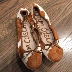 Sam Edelman Cow Print Flats
